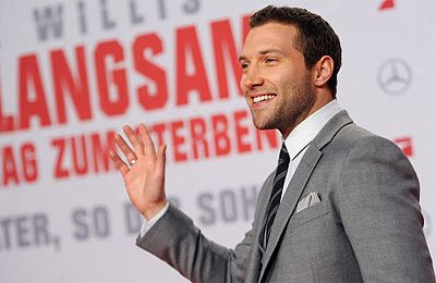 Australian actor Jai Courtney arrives for the German premiere of 'A Good Day to Die Hard' on February 4 2013 in Berlin.