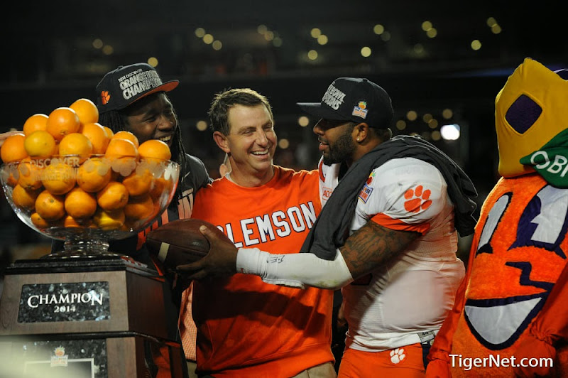 Orange Bowl - Interception and Celebration Photos - 2014, Bowl Game, Dabo Swinney, Football, Ohio State, Sammy Watkins, Tajh Boyd