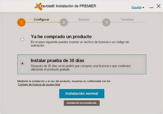 2021 - Avast! Premier 9.0.2021 R4 [Español] [Licencia 2050] [MULTI] 2014-07-23_00h13_55