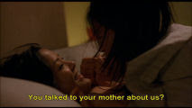 The only naughty scene in the movie, interrupted by a phone call from Vivian's mother.