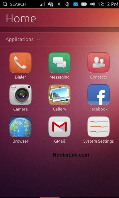 Ubuntu Touch home