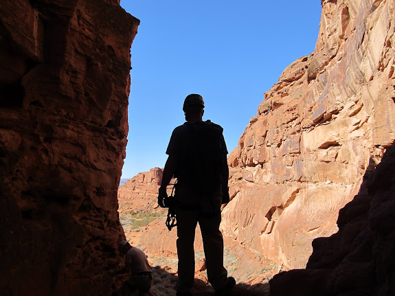 Me at the second stage of the rappel