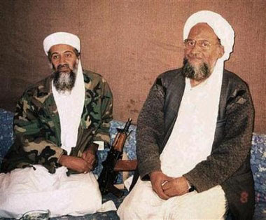 Ayman al-Zawahiri with Osama Bin Laden