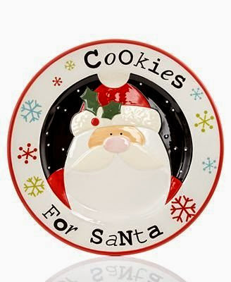  Oneida Dinnerware, Christmas Cut-Outs Cookies for Santa Plate