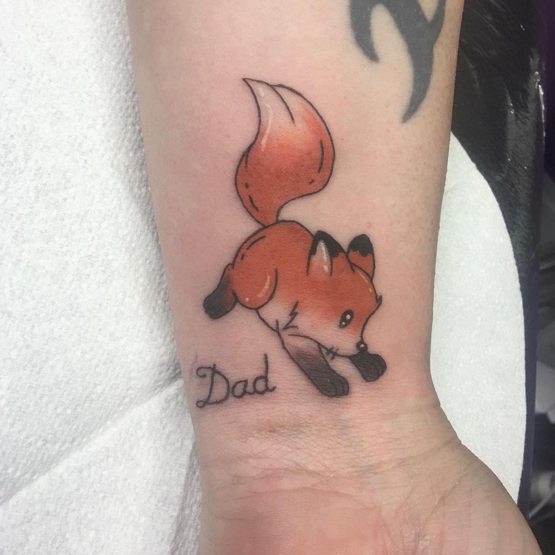 Disney Cartoon Fox Tattoo