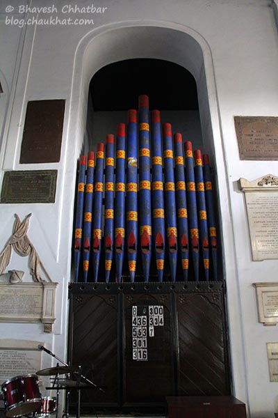 Organ inside St. Mary’s Church, Pune