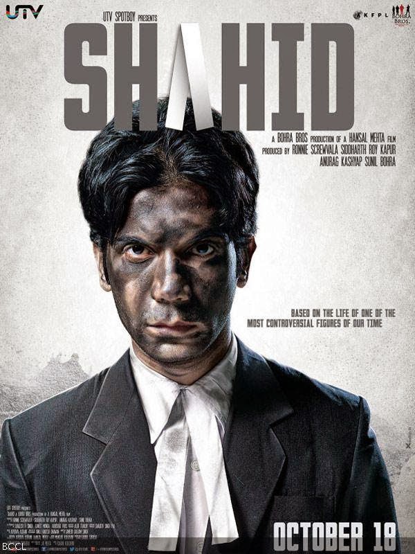 A poster of biographical Hindi film starring Raj Kumar Yadav Shahid.