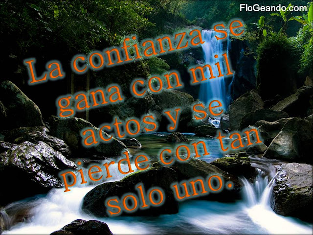 La confianza…