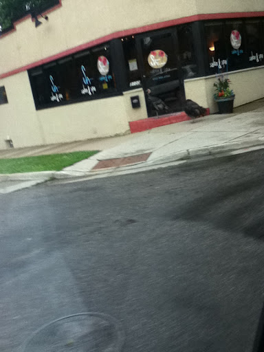 Some jive turkeys by the salon.