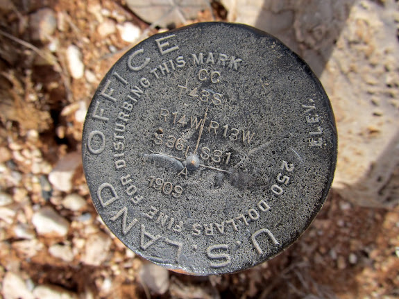 1909 section corner on the UT-AZ border