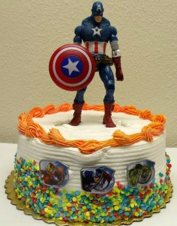 Captain America Birthday Cakes