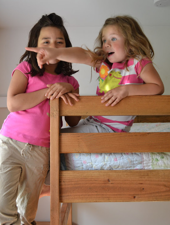 Ana White   Build a Camp Loft Bed with Stair  Junior Height   Free