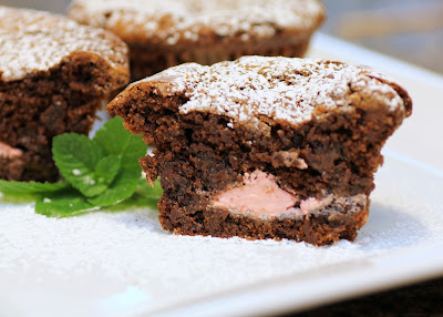 Mint Brownie Bites