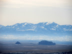 Henry Mountains and Gilson Buttes in the far distance