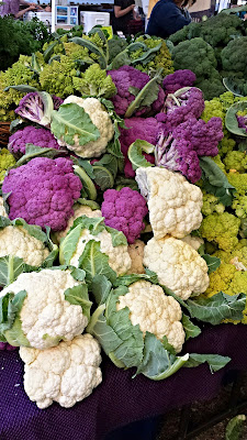 Portland Farmers Market PSU, cauliflower and other friends/cousins of broccoli