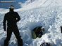 Avalanche Grisons, secteur Zenjiflue, sous le sommet du Weissfluhgipfel - Photo 2 - © Botteron C.