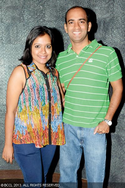 Mahananda and Adarsh get clicked during a bash in Chennai.