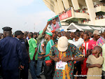 L’ambiance après l’exposition des dépouilles de trois joueurs du Daring Club Motema Pembe(DCMP)  le 03/04/2013 au stade de martyrs à Kinshasa. Radio Okapi/Ph. John Bompengo