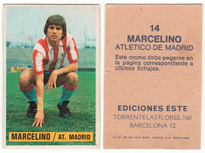 At. Madrid - Ediciones ESTE 74/75 Marcelino (Fichaje) At. Madrid - Ediciones ESTE 74/75 Marcelino (Fichaje)