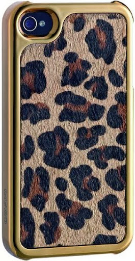 Ozaki iCoat IC865CH No Extinction Hard Case with Leather for iPhone 4/4S - 1 Pack - Retail Packaging - Cheetah