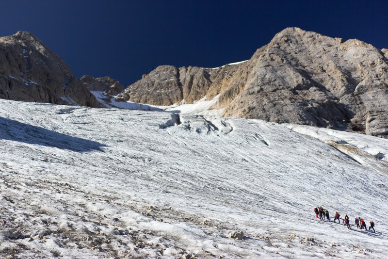 Доломиты. Восхождение на Мармоладу, Punta Penia (3,343 m), спуск по феррате