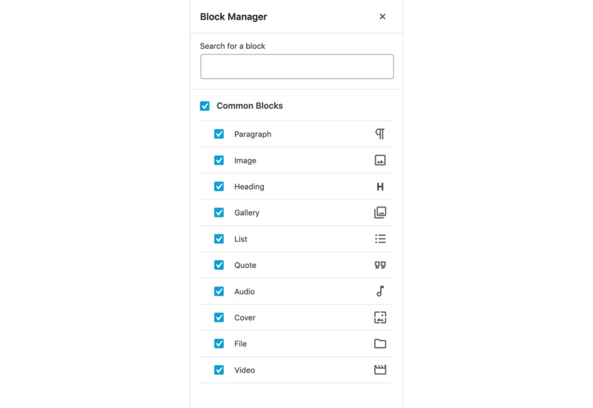 Block manager