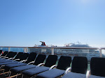 All these deck chairs ready for action All these deck chairs ready for action