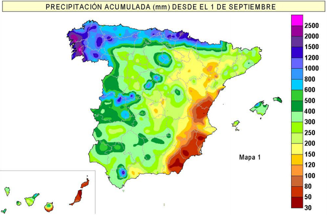 Marzo de 2014: cálido y normal en cuanto a precipitaciones en España