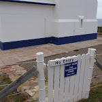 No entry sign on Green Cape Lighthouse gate (107623)