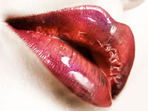 boca ou lábios manchado de várias cores