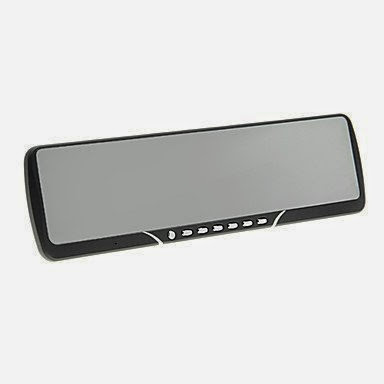  2.7 Inch LCD Rearview Mirror Dual Lens Separate Back Dash Car DVR
