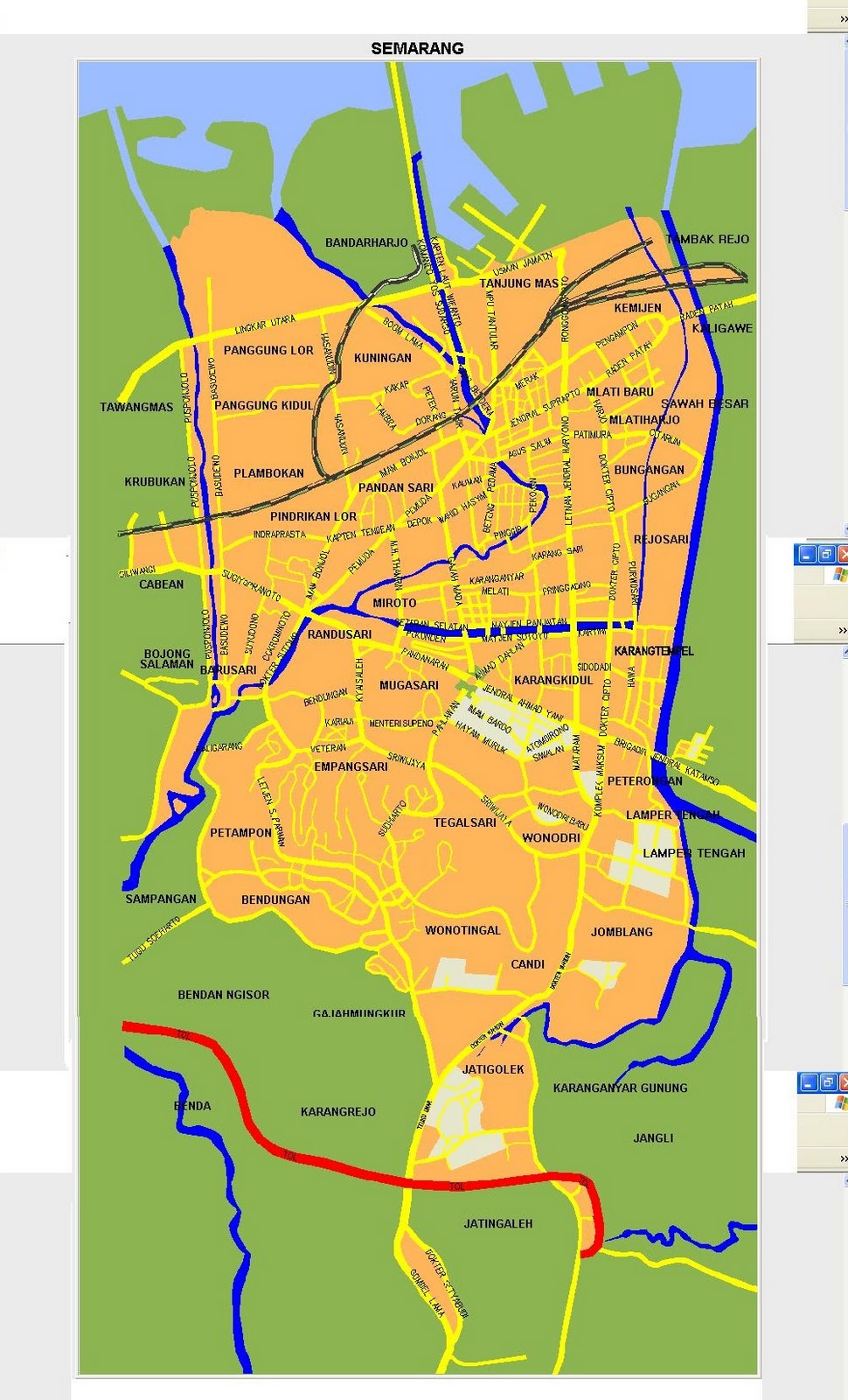 semarang tourist map