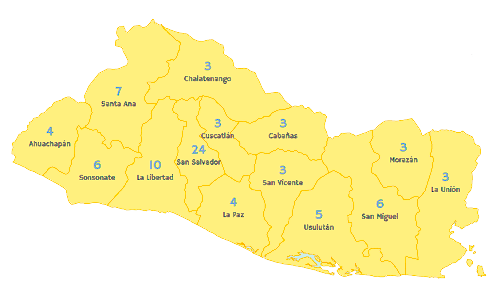 Diputados por departamento en El Salvador