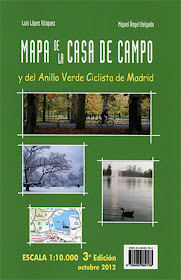 Mapa de la Casa de Campo y del Anillo Verde Ciclista. Tercera edición