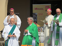 Bp. Rich Garcia, Dn. Matt Dulka, Fr. Bill Boteler, Bp. Cummins, Fr. Leo Shea