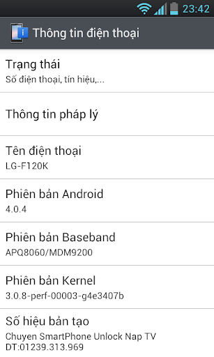 Nhận nạp Tiếng Việt cho tất cả các máy chạy Android , TAKE EV , DOCOMO, SKY , Máy hàn quốc