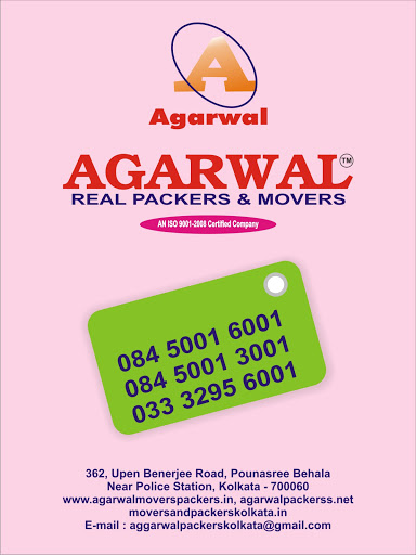 Agarwal Packers and Movers, Call Us 8450016001..AGARWAL PACKERS AND MOVERS KOLKATA, Barrackpore Trunk Rd, Kolkata, West Bengal 700036, India, Removalist, state WB