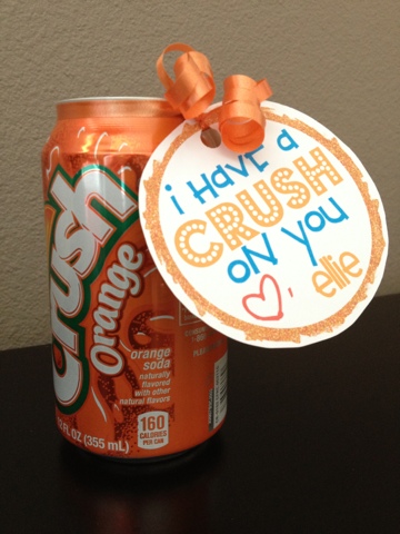 I have a Crush on You soda Can Valentine Free Printable