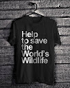 Save World Wildlife-Black