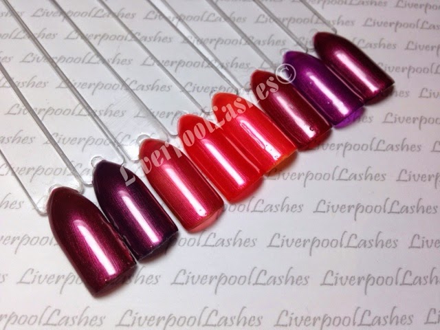 liverpoollashes liverpool lashes cnd shellac hot chillis layering combinations pro beauty blogger