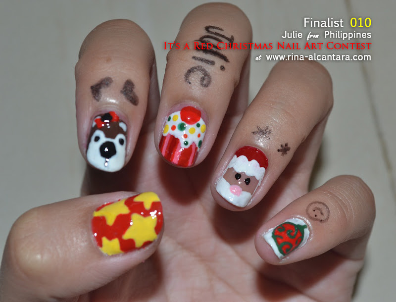 It's a Red Christmas Nail Art Contest Entry