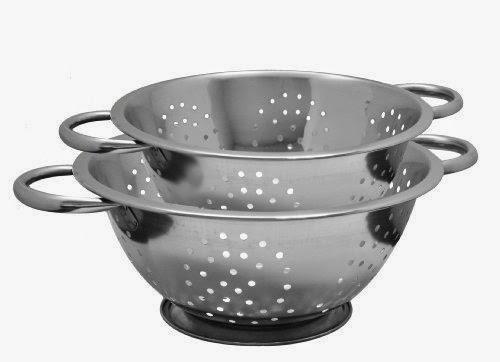  Stainless Steel Colander/Strainer (Set of Two)