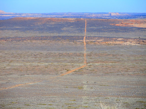 The final stretch of road before reaching the end of the Spur