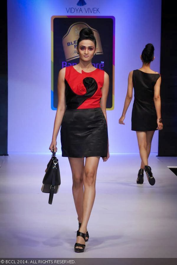 Model walks the ramp in a Vidya Vivek creation during Blenders Pride Bangalore Fashion Week. 