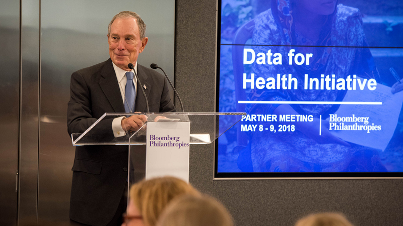 With less than 6 months to go, what are the plans for Bloomberg's Data for Health?