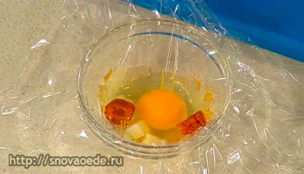 Стручковая фасоль с яйцом