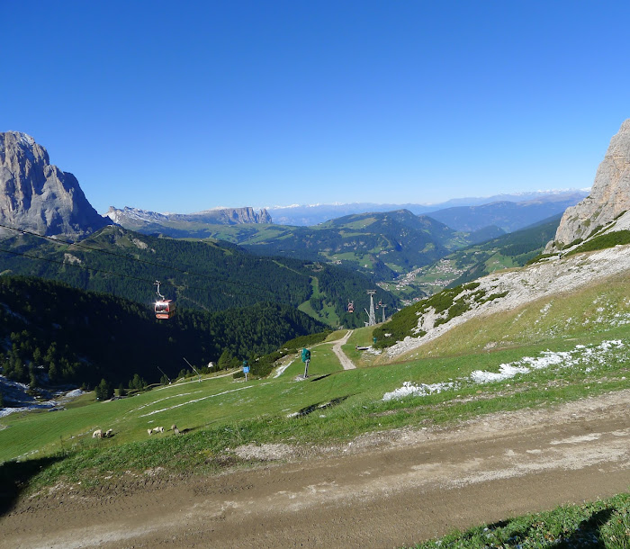 Dolomite alpine valley