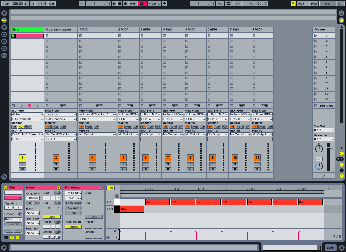 launchpad step sequencer ableton