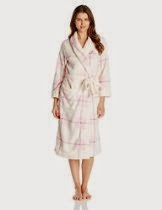 <br />Nautica Sleepwear Women's Plaid Plush Robe
