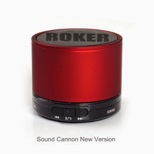  [New Arrival]Sound Cannon Wireless Portable Bluetooth Speaker for Ipod Iphone Ipad Android and All Bluetooth Enabled Device (Matte Red)